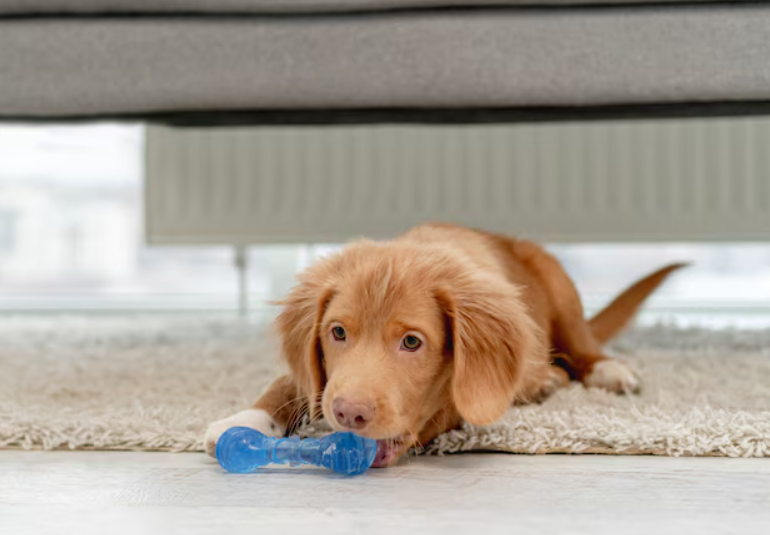 Como ensinar o cachorro a parar de morder móveis com mordedores naturais?